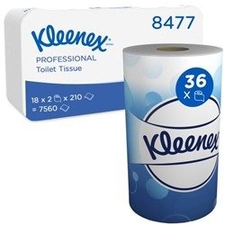 Kleenex Toilet Tissue Roll Small White (Pack of 36) 8477