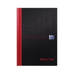 Black n' Red Casebound Hardback Notebook 192 Pages A5 (Pack of 5) 100080459