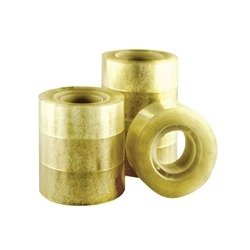 Q-Connect Easy Tear Polypropylene Tape 19mmx33m 1 Inch Core Clear (Pack of 8) KF27013