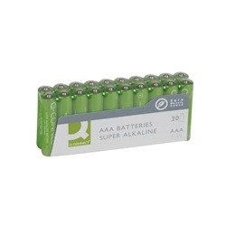 Q-Connect AAA Alkaline Battery Economy (Pack of 20) Ref KF10849