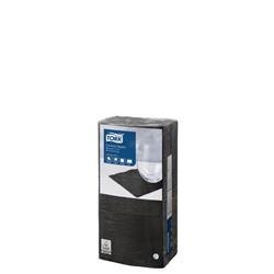 Tork Cocktail Napkins 2-Ply 4 Fold Black (200 Pack) 477829
