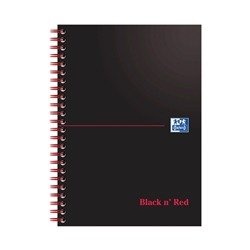 Black n' Red Wirebound Notebook 100 Pages A5 (Pack of 10) 1100080155