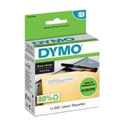 Dymo 11355 Multipurpose Labels 19mmx51mm White (Pack of 500) S0722550