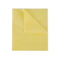 2Work Economy Cloth 420x350mm Yellow (Pack of 50) 2W08171