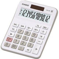 Casio MX-12B 12 Digit Desktop Calculator Large LC Display White MX-12B-WE