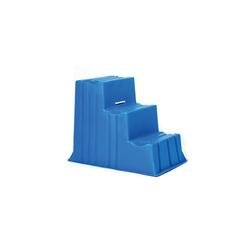 5 Star 3 Tread Industrial Steps Polyethylene Blue 520 x 740 x 635mm FS645913