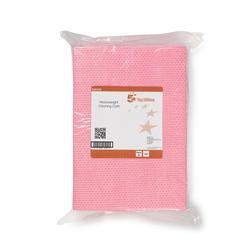 5 Star Heavy Duty Anti-microbial Cleaning Cloths 76gsm 500x300mm Red (Pack of 25) 939328
