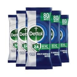 Dettol Bio Surface Wipes Fresh 80 wipes (Pack of 5) GB-T0Z