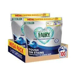 Fairy Professional Non Biological Laundry Detergent Liquid Pods 50 Pods x2 (Pack of 100) C013037