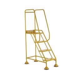 5 Star UK Domed Feet Punched 4 Tread Steps Yellow FS687739