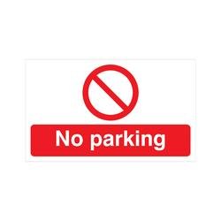 5 Star No Parking Sign Rigid Plastic 300x500mm VP415SRP5030