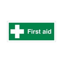 5 Star First Aid Sign Self Adhesive Vinyl 150x125mm VSP300SAV2295
