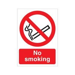 5 Star No Smoking Sign Self Adhesive Vinyl A5 P089SAVA5
