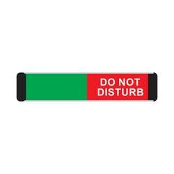 5 Star Do Not Disturb Slider Sign Anodised Aluminium 50x200mm VBA104