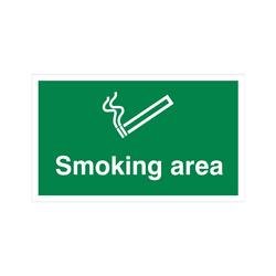 5 Star Smoking Area Sign Rigid Plastic 300x500mm VSP349SRP5030