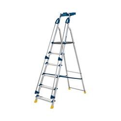 Werner Workstation 6 Tread  Stepladder with Twin Safety Handrails Blue 7050618L