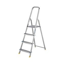 Werner 4 Tread Stepladder with High Handrail Aluminium 7400418L