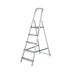 Werner 5 Tread Stepladder with High Handrail Aluminium 7400518L