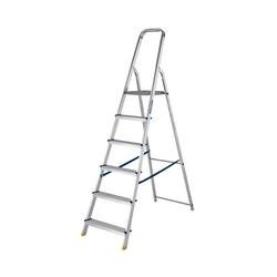 Werner 6 Tread Stepladder with High Handrail Aluminium 7400618L