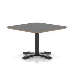 Brixworth 800mm Square Coffee Table Black Top Black Leg Cross Base Low
