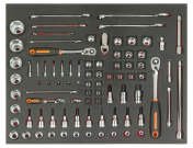 Bahco 83-Piece 1/2 in;1/4 in;3/8 in Standard Socket Set