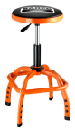 Bahco Black, Orange Vinyl Stool, 136 kg Weight Capacity