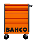 Bahco 6 Drawer Wheeled Tool Trolley, Solid Steel