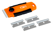 Bahco Steel 2 Component Plastic Body Window Scraper, 5 piece