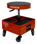 Bahco Black, Red Foam Stool, 136 kg Weight Capacity