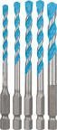 Bosch 5-Piece Tile Set for Multi-Material, 8 mm Max, 4 mm Min, Diamond Bits