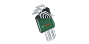 Bosch 9-Piece Torx Key Set, L Shape, Long Arm