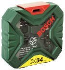 Bosch 34-Piece Metal Set for Multi-Material, 8 mm Max, 2 mm Min, High Speed Steel Bits