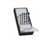 Bosch 5-Piece Masonry Set for Multi-Material, 8 mm Max, 4 mm Min, Tungsten Carbide Tipped Bits