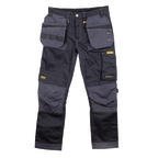DeWALT Harrison Men's Work Trouser Black, Grey 36 in Waist 29in Leg