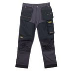 DeWALT Memphis Unisex Work Trouser Black, Grey 40 in Waist 31in Leg