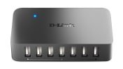 D-Link 7 Port USB 2.0 USB Hub, Adapter Powered, 57 mm 25 mm 99mm