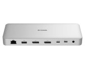 D-Link 7680 x 4320 USB Type C Docking Station USB 4 Portswith DP 1.4, USB C - 5 xUSB ports
