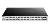 D-Link 52-Port Gigabit Stackable Smart Managed Max PoE Switch with 10G Uplinks Smart 52 Port Gigabit Switch Power Over