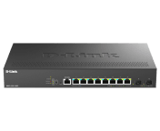 D-Link Multi-Gigabit Smart Managed PoE+ Switch with 2 x 10G SFP+ ports Smart Managed 10 Port Network Switch Power Over