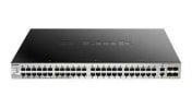 D-Link 54-Port Layer 3 Stackable Managed PoE Switch with 10G Uplinks Managed 54 Port Managed Switch Power Over Ethernet