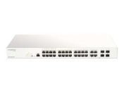 D-Link 28-Port Nuclias Cloud-Managed PoE Switch Managed 28 Port Network Switch Power Over Ethernet