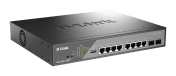 D-Link 10-Port Gigabit PoE Smart Managed Surveillance Max PoE Switch with 802.3bt Smart 10 Port Gigabit Switch Power