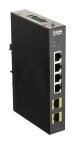 D-Link 6-Port Industrial Gigabit Unmanaged Switch with SFP Ports Unmanaged 6 Port Switch
