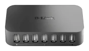 D-Link 7 Port USB 2.0 USB 2.0 Hub, External Power Adapter Powered