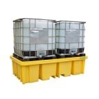 Ecospill Ltd Spill Control Equipment 4 Way Entry Double IBC Spill Pallet Polyethylene 1150 L for Chemical