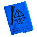Ecospill Ltd Spill Control Equipment Disposal Bag & Tie for Hazardous Waste Disposal