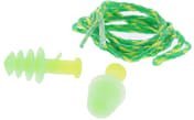 Honeywell Safety Earplugs Series Green, Yellow Reusable Ear Plugs, 28 dB Rated 1