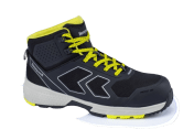 Honeywell Safety Runner Mid Black, Yellow Composite Toe Capped Unisex Safety Boots 6.5, EU 40 EN 61340-5-1:2016, EN ISO