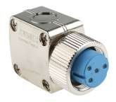 Jaeger Circular Connector, 4 Contacts, Cable, Standard Connector, Female, IP50, IP54