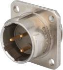 Jaeger Circular Connector, 3 Contacts, Panel Mount, Standard Connector, Male, IP50, IP54